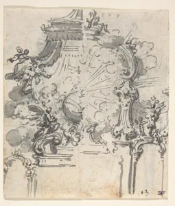 Ornament Design with Alternate Suggestion (recto). Variant Ornament Design with Alternate Suggestion (verso)