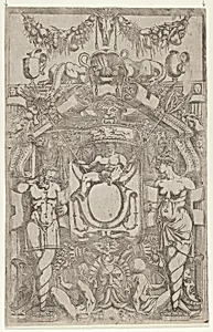 Ornament Panel with Terms and Spiral Bases