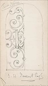 Ornamental Ironwork on a Window or Shutter by Richardson Ellson & Co.