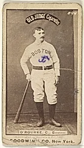 O'Rourke, Catcher, Boston, from the Old Judge series (N172) for Old Judge Cigarettes by Goodwin & Company