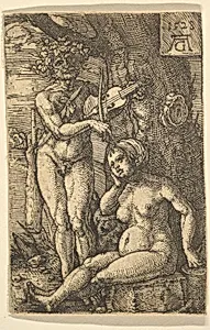 Orpheus and Eurydice by Heinrich Aldegrever