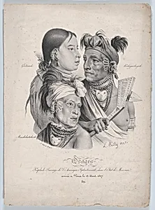 Osages: A Small Savage Tribe from North America, in the State of Missouri by Louis Léopold Boilly|Delpech