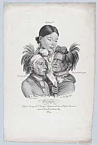 Osages: A Small Savage Tribe from North America, in the State of Missouri by Louis Léopold Boilly|Delpech