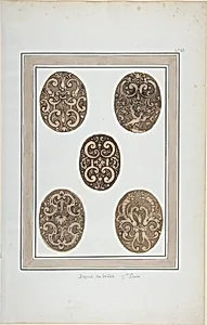 Oval Ornament Designs for Boxes