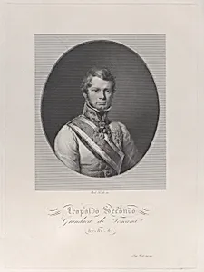 Oval portrait of Leopold II, Grand Duke of Tuscany