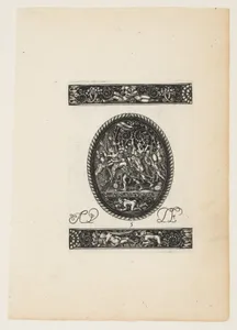 Oval Watch Case with the Abduction of Helen of Troy (?), from a Series of Six Designs for Watch Cases