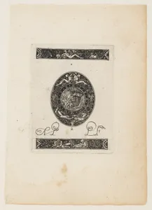 Oval Watch Plate with Diana and Endymion (?) embracing, from a Series of Six Designs for Watch Cases