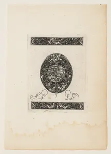 Oval Watch Plate with Diana and Endymion (?) startled, from a Series of Six Designs for Watch Cases