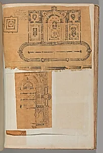Page from a Scrapbook containing Drawings and Several Prints of Architecture, Interiors, Furniture and Other Objects by Pierre François Léonard Fontaine|Charles Percier
