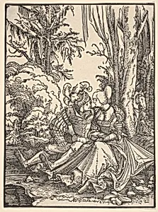 Pair of Lovers in the Forest