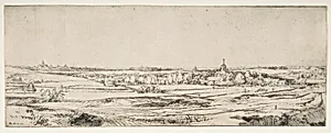 Panorama near Bloemendael Showing the Saxenburg Estate by Rembrandt (Rembrandt van Rijn)