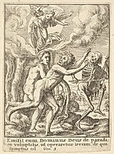 Paradise Lost, from the Dance of Death by Wenceslaus Hollar|Hans Holbein the Younger