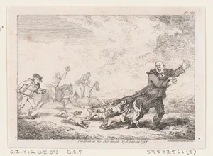 Parson Adams Engaged In A Perilous Hunting Adventure, from "The Adventures of Joseph Andrews, and his friend Mr. Abraham Adams"