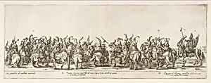 Part of the Entrance of the Polish Legation (G and H) by Stefano della Bella