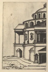 Partial View of a Building [Templum Isaiae Prophetae] from the series 'Ruinarum variarum fabricarum delineationes pictoribus caeterisque id genus artificibus multum utiles'