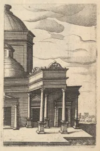 Partial view of a Building [Templum Veneris] from the series 'Ruinarum variarum fabricarum delineationes pictoribus caeterisque id genus artificibus multum utiles'