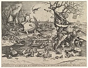 Patience (Patientia) by Pieter van der Heyden|Pieter Bruegel the Elder|Hieronymus Cock