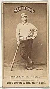Patrick "Pat" E. Dealy, Catcher, Washington Nationals, from the Old Judge series (N172) for Old Judge Cigarettes by Goodwin & Company