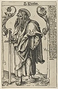 Paul from Christ, the Apostles and St. Paul by Lucas Cranach the Elder