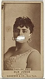 Pauline Hall, from the Actors and Actresses series (N171) for Old Judge Cigarettes by Goodwin & Company