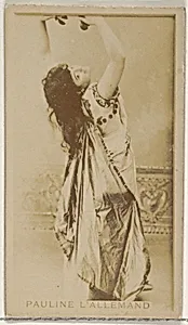 Pauline L' Allemand, from the Actors and Actresses series (N45, Type 8) for Virginia Brights Cigarettes by Allen & Ginter