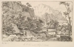 Peasant with Cow and Calf, in the Unterberg near the Berchtesgaden