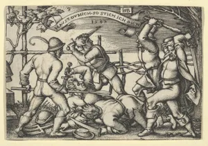 Peasants' Brawl from "The Peasants' Feast" or "The Twelve Months"