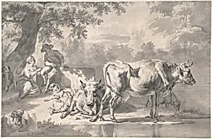 Peasants with Cattle and Sheep