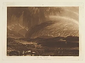 Peat Bog, Scotland (Liber Studiorum, part IX, plate 45) by Joseph Mallord William Turner|George Clint|Joseph Mallord William Turner
