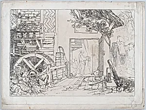 Pembury Mill, Kent (Liber Studiorum, part III, plate 12) by Joseph Mallord William Turner