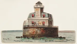 Penfield Reef, from the Lighthouses series (N119) issued by Duke Sons & Co. to promote Honest Long Cut Tobacco