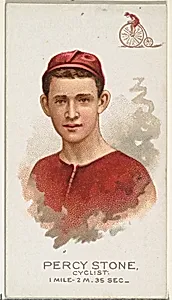 Percy Stone, Cyclist, from World's Champions, Series 2 (N29) for Allen & Ginter Cigarettes by Lindner, Eddy & Claus|Allen & Ginter