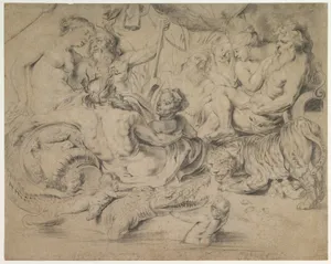 Personifications of the Nile, Indus, Tigris and Euphrates rivers