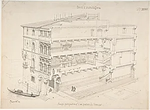 Perspectival Cross-Section of a Venetian Palace