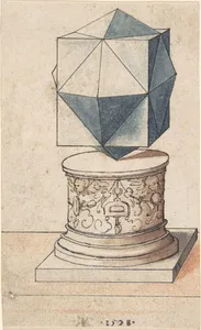 Perspectival Drawing of a Column Base with Geometrical Form