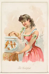 Pet Goldfish, from the Household Pets series (N194) issued by Wm. S. Kimball & Co.