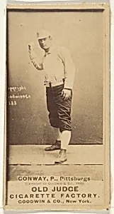 Pete Conway, Pitcher, Pittsburgh, from the Old Judge series (N172) for Old Judge Cigarettes by Goodwin & Company