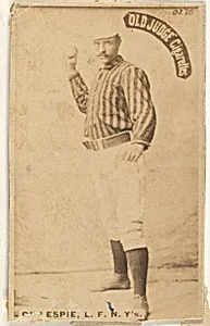 Pete Gillespie, Left Field, New York, from the Old Judge series (N172) for Old Judge Cigarettes by Goodwin & Company