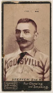 Pfeffer, 2nd Base, Louisville, from Mayo's Cut Plug Baseball series (N300)