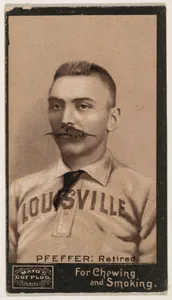 Pfeffer, Retired, Louisville, from Mayo's Cut Plug Baseball series (N300)