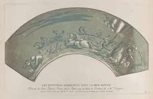 Pharaoh's army engulfed by the Red Sea; from 'Recueil d'estampes d'après les plus beaux tableaux et d'après les plus beaux desseins qui sont en France, Cabinet Crozat' after Giovanni Francesco Penni