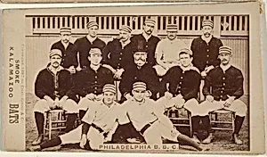 Philadelphia Team, from the Kalamazoo Bats series (N690) issued by Chas. Gross & Co. to promote Kalamazoo Bats by Chas. Gross & Co.