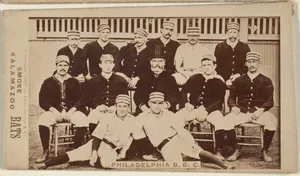 Philadelphia Team, from the Kalamazoo Bats series (N690) issued by Chas. Gross & Co. to promote Kalamazoo Bats