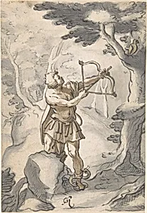 Philoctetes Being Bitten by the Snake by Gotthard Ringgli