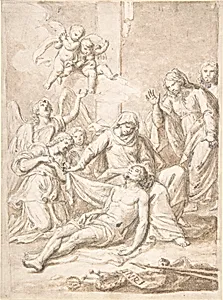 Pietà by Anonymous, Italian, Roman-Bolognese, 17th century