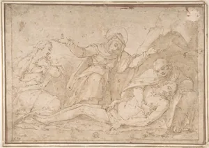 Pietà with Mary Magdalen and Saint John
