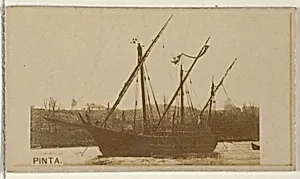 Pinta, from the Famous Ships series (N50) for Virginia Brights Cigarettes by Allen & Ginter