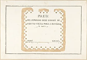 Plan of the Tomb of the Liberti di Augusto, Rome