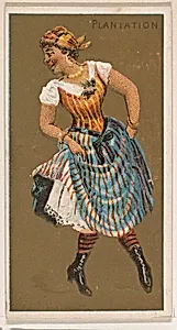 Plantation, from National Dances (N225, Type 1) issued by Kinney Bros. by Kinney Brothers Tobacco Company
