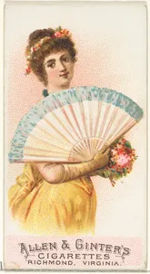 Plate 10, from the Fans of the Period series (N7) for Allen & Ginter Cigarettes Brands
